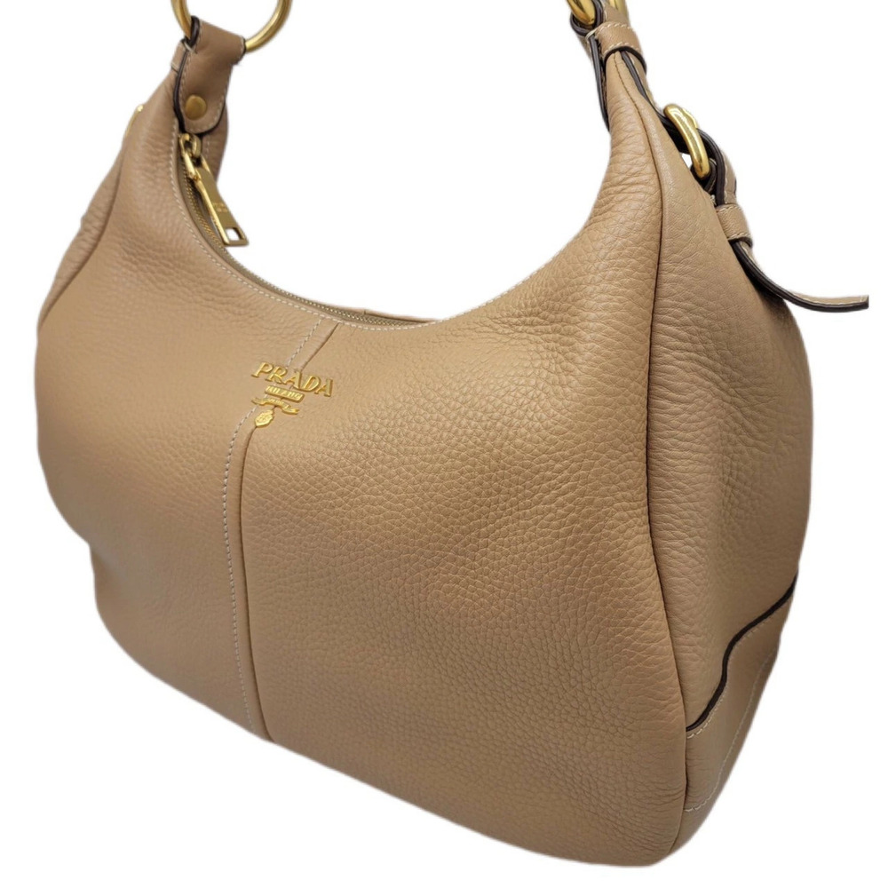 PRADA One Shoulder Hobo Bag Handbag Shoulder Leather - Picture 7 of 11